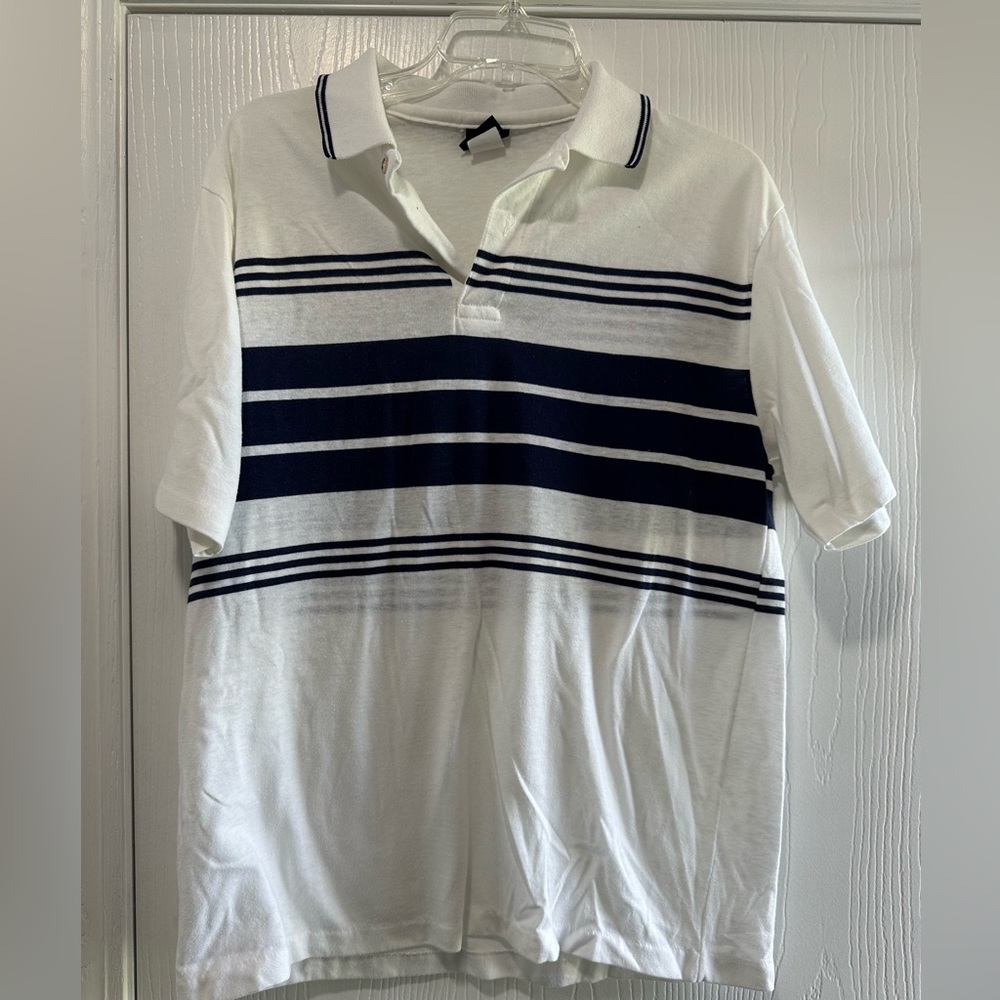 Buckingham white and black polo shirt size large - great condition